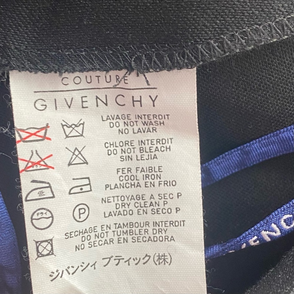 Givenchy Paris Wool Split Hem Pants - image 4